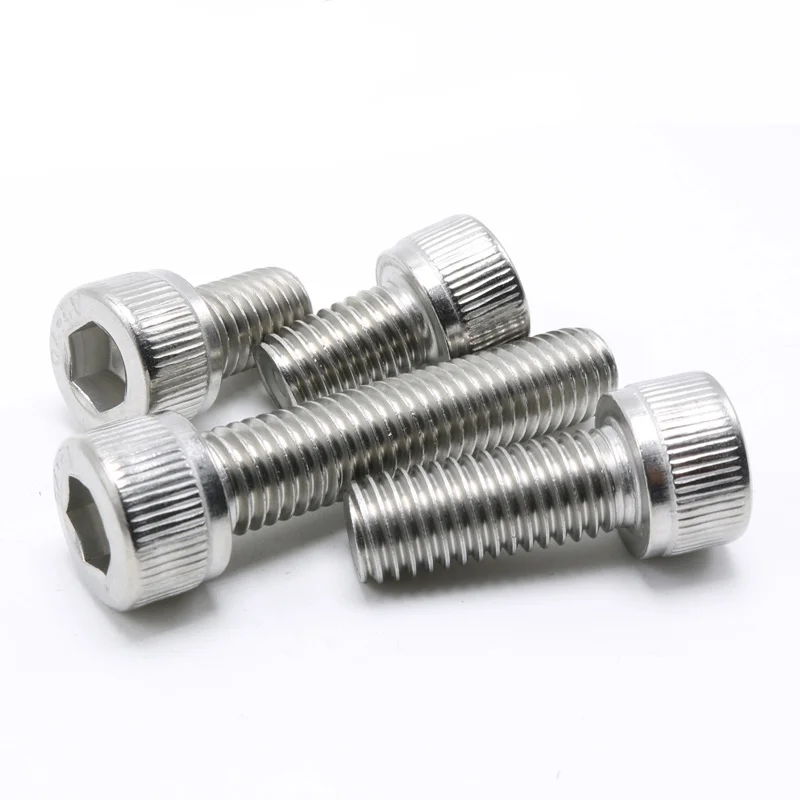 M4 Series 100pcs Stainless Steel Hex Socket Screws M4*4/5/6/8/10/12-30 Mm Cylinder Head Bolt, Cup Head Screws