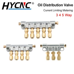 2/3/4/5 Way distributore pistone olio collettore limitatore di flusso parti di dosaggio separatore olio regolabile sistema di lubrificazione centrale