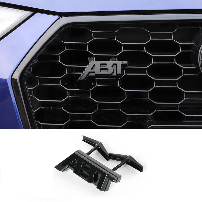 

3D Honeycomb ABT Grill Badge For AUDl A3 V8 A4 A5 A6 A7 A8 RS3 RS4 RS5 Honeycomb Hood Hex Mesh Grill ABT Sportsline Side Sticker
