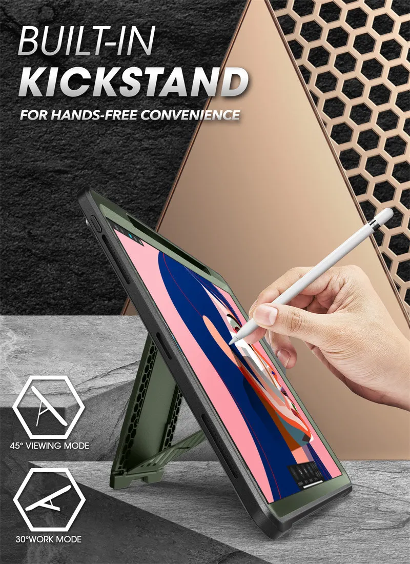 SUPCASE For iPad Pro 12.9 Case (2022/2021/2020) UB Pro Full-Body Rugged Kickstand Protective Case with Built-in Screen Protector
