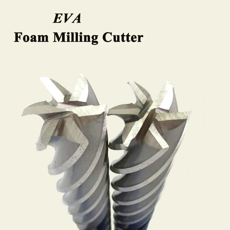 Foam Cutting High Speed Steel Extra Long Straight Shank End Mill Bits EVA Engraving Cutter