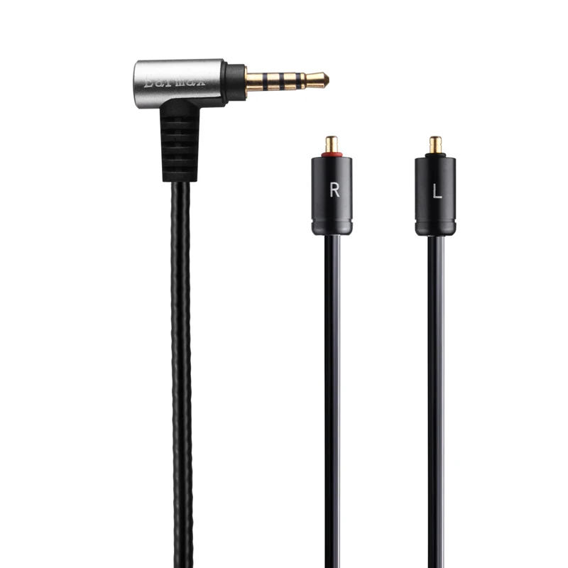 

OCC Balanced BLACK AUDIO CABLE For Ultimate Ears Live UE Live Custom Made IPX In Ear Monitors Earphones -Universal