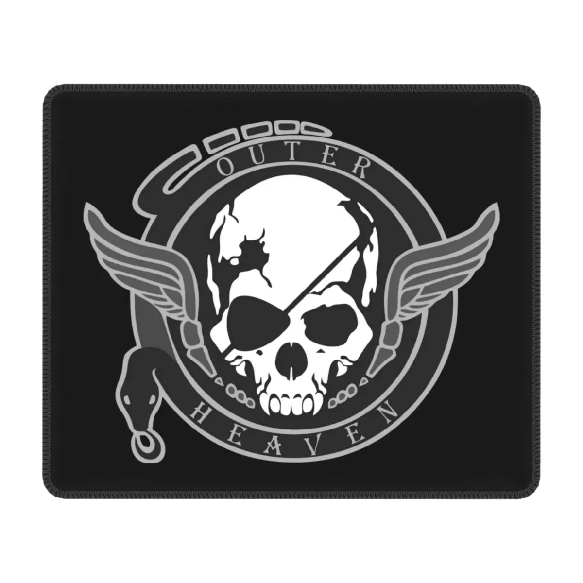 Outer Heaven Logo Custom Design Gaming Mouse Pad Non Slip Rubber Base Mousepad Office Desktop Metal Gear Solid Video Game Mat