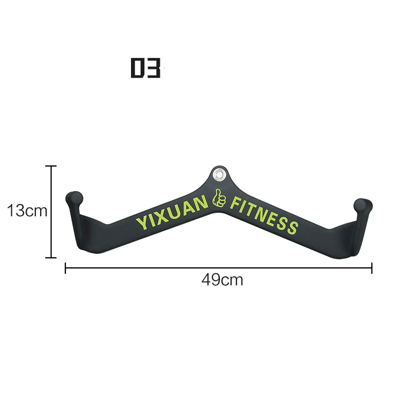 

Rowing Equipment Bicep Tricep Strength Exercise Pully Cable Machine Home Gym Fitness Accessories T-Bar Grip Lat Pull Down Handle