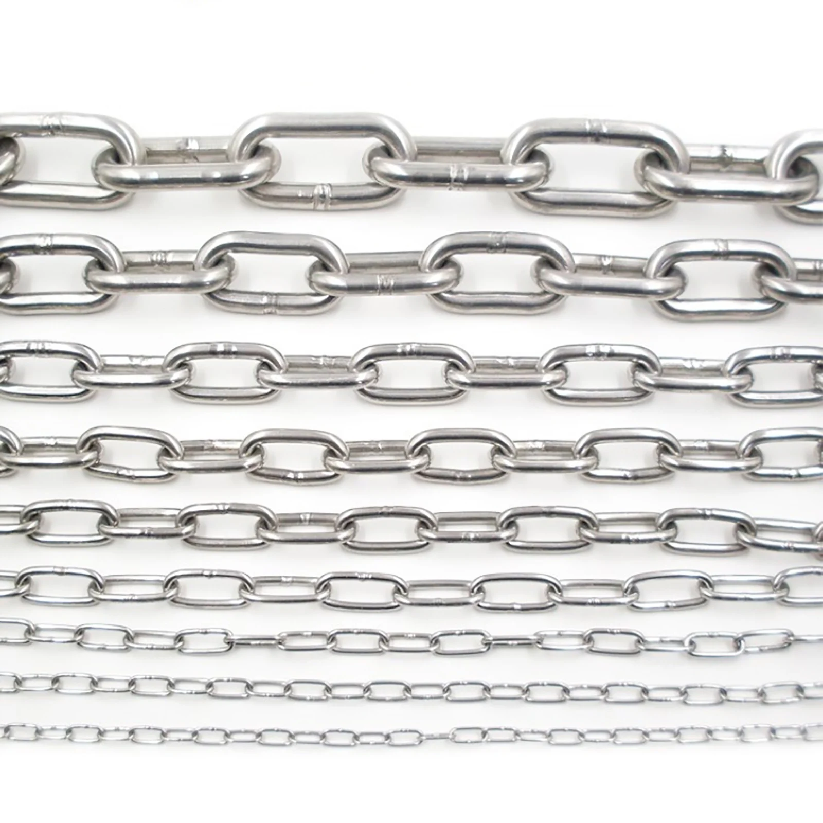 1M Diameter 1.2 1.5 2 2.5 3 4 5 6mm 304 Stainless Steel Chain Traction Chain Clothes Drying Chain Pet Dog Choker Collar Chain