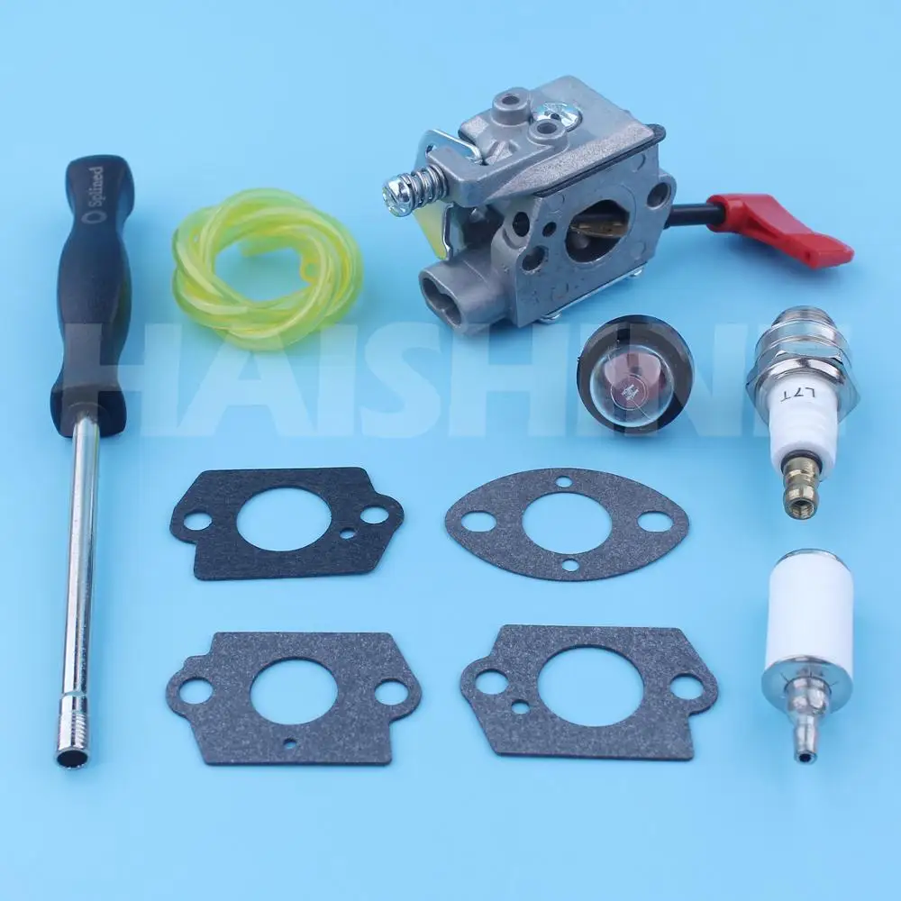 Imagem -06 - Kit de Carburador para Artesão Poulan Ppmel Pp336 Pp036 Pp136 32cc Aparador de Gás Pp445 Pp446t Polo Podador Walbro Carb 60 cm