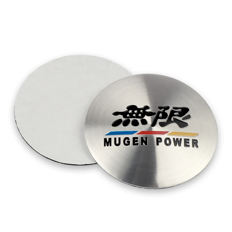 4pcs 3D 56mm Mugen Power Emblem Car Wheels Center Hub Cap Badge Sticker Decoration Decal For Honda Civic Accord CRV Fit Hrv CITY