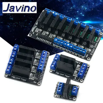 1 2 4 8 kanal 5V DC röle modülü katı hal yüksek seviye SSR AVR DSP G3MB-202P röle arduino için