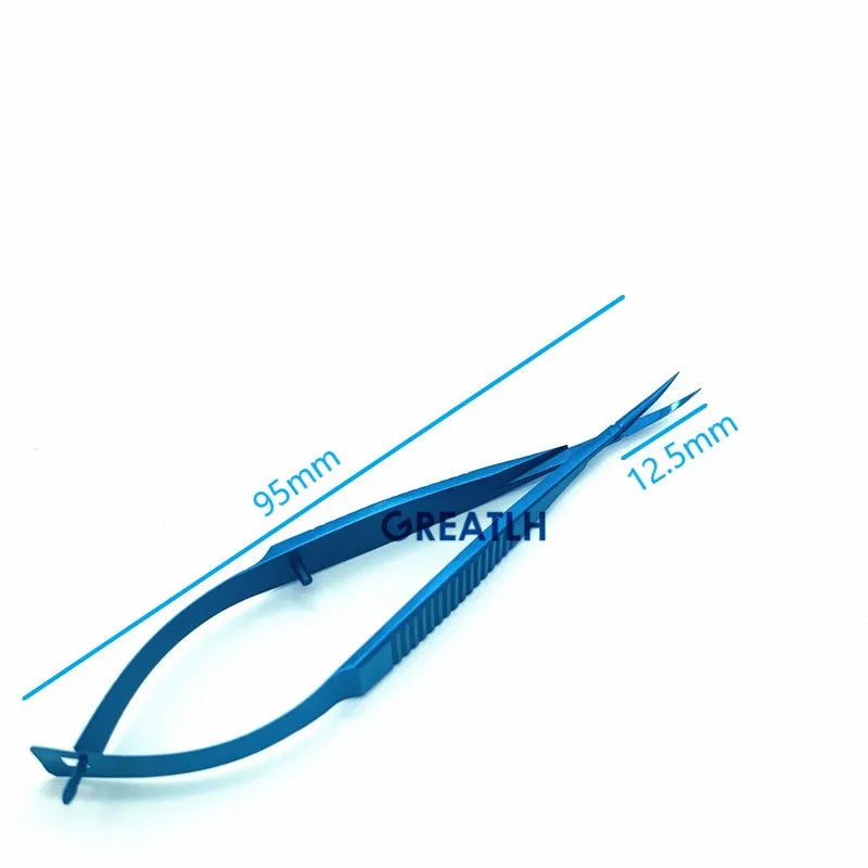 Capssulotomy Scissors Curved Ophthalmic Vannas Scissors Forceps Eye Veterinary Ophthalmic Microsurgical Instrument Tools