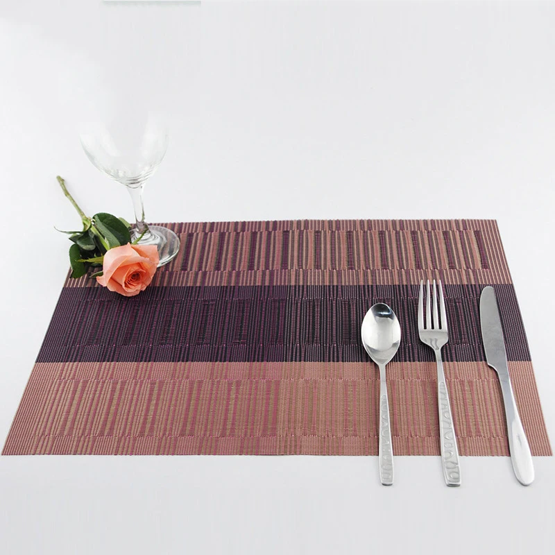 

Placemats for Dining Table Western Placemat Bamboo Table Placemat Hotel Classic Western Food 30 x 45 cm Placemats Coaster