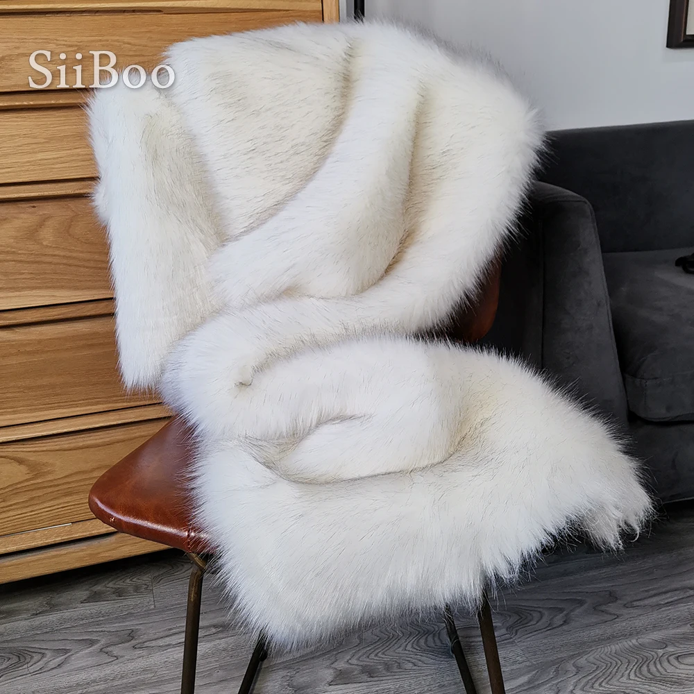 

Grey white melange top dyed faux fox fur fabric plush imitation fur tissue telas tecidos stoffen for DIY 180*50cm 1piece SP4606