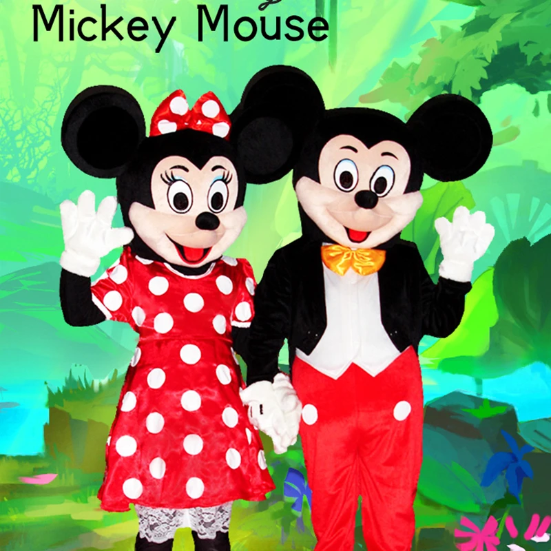 Hot Sale Classic Mickey Mouse Minnie Mouse Adult New Mascot Costume Fancy Dresses Outfit Opening Ceremony Advertise Mascot Gifts