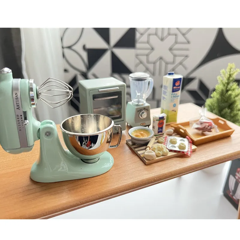 1:6 supporto in metallo miscelatore Chef macchina frullatore modello cucina casa delle bambole mobili in miniatura per OB11 BJD Lol Blyth accessori per bambole