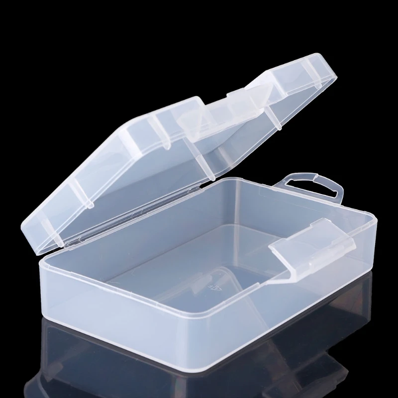 Rectangular Plastic Clear Storage Box Jewelry Parts Container Case 17.9*8.4*4.1CM/14*8.4*3.5CM