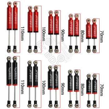 Amortisseur à ressort intégré pour voiture RC, 70/80/90/100/110mm, pour chenille axiale 1/10 RC SCX10 ii RBX10 Wraith TRX-4 MST Redcat