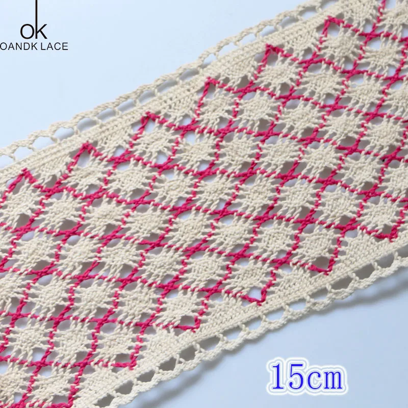 1 yard Handmade cloth DIY materials clothing accessories soluble lace color lace COTTON LACE TRIM belt