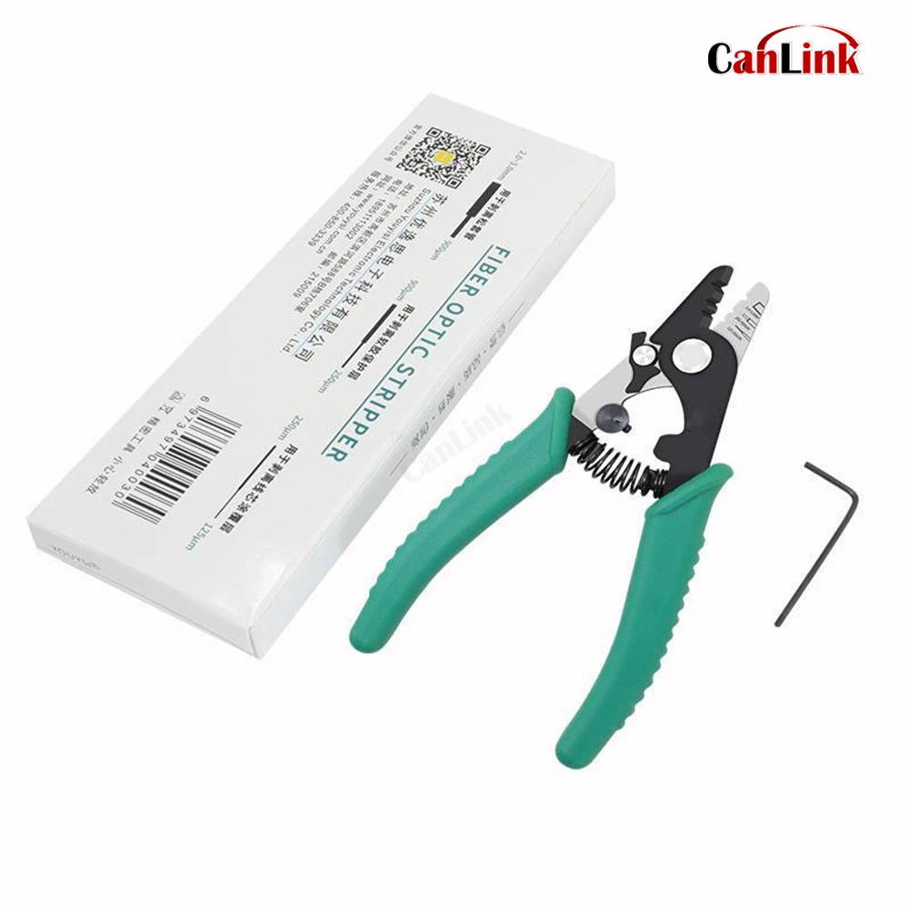 High quality Canlink 3-Port Three Gat Stripper Fibre Optic Stripper Fiber Strip tang Wired Strippers Tang For Miller Tool Steel