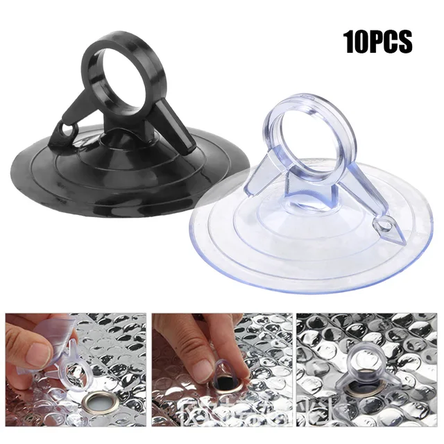 10 PCS Średnica 45 mm Mocny pierścień przyssawkowy Jaskółczy ogon Samochodowa wewnętrzna osłona przeciwsłoneczna Przyssawka Materiał PVC