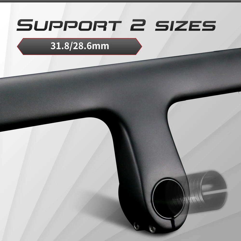 RXL SL zintegrowana kierownica węglowa OD2 28.6/31.8mm rower szosowy uchwyt opuszczany Bar wewnętrzne prowadzenie kierownica roweru wyścigowego