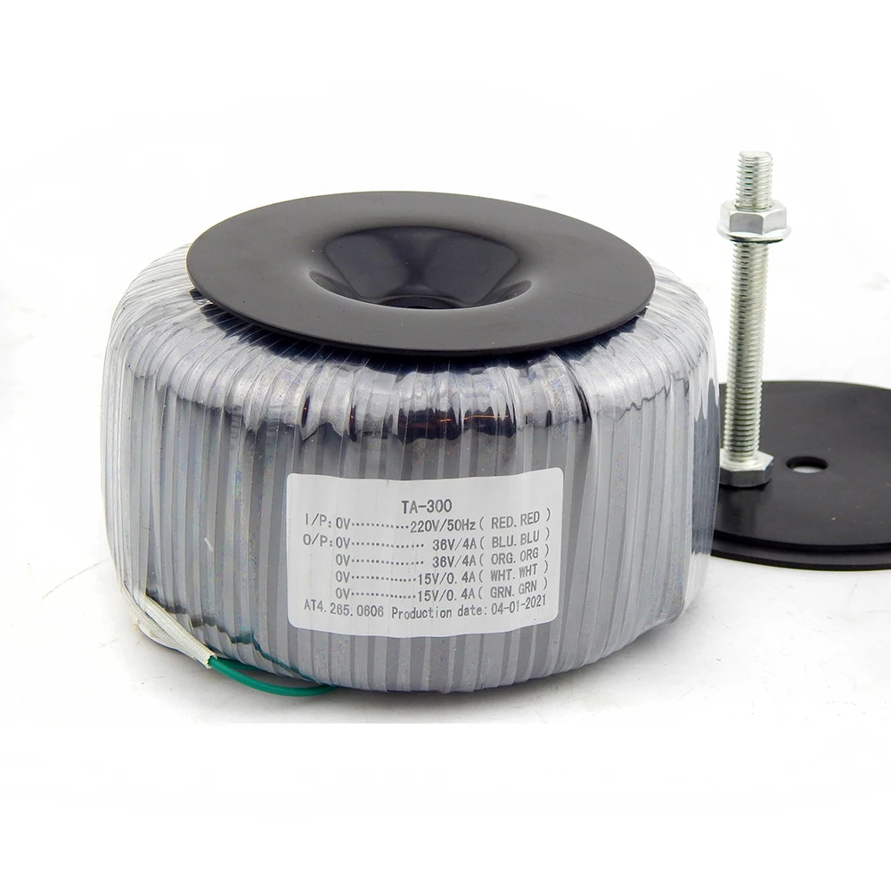 300W Core Biến Áp Đồng Nguyên Chất Tráng Men Dây Cho Bộ Khuếch Đại Công Suất Hình Tròn Chuyên Dụng Biến Áp Đầu Ra 36V15V