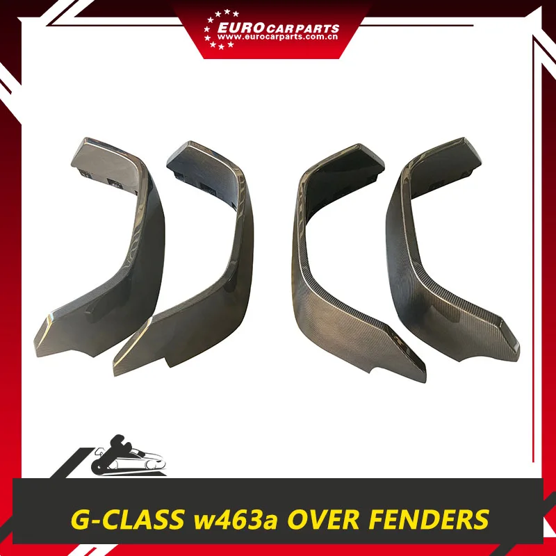 2018y+ G class W464 4x4 Сухое углеродное волокно над крыльями G Wagon W463A G63 G500 до 4x4 Автомобильные широкие крылья Расширения колесная арка для бровей