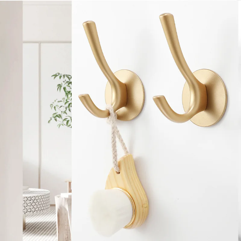 Wall Mount Hook Zinc Alloy Modern Wall Hanger Hooks with Screws Window Wardrobe Door Bathroom Room Towel Rack Holder Hardware