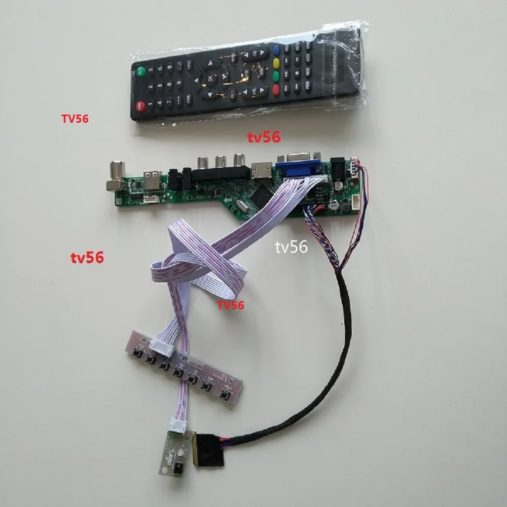 

for LTN156AT09 15.6" Controller board LCD VGA 1366X768 40pin DVI Screen Panel digital singel LED DIY Display Kit