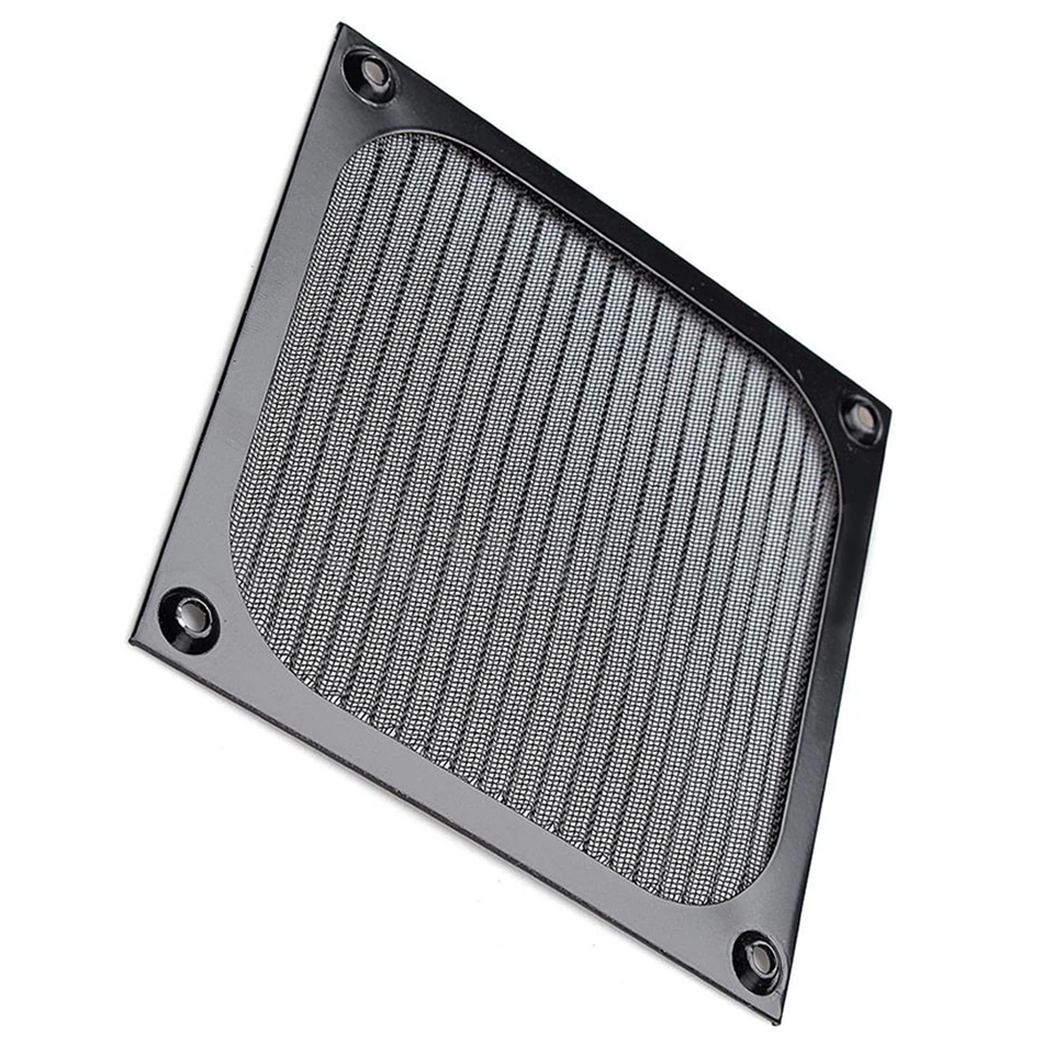 Filtro Antipolvere Per Ventola PC In PVC 50x50 Cm, Rete A Maglia Tagliabile, Protezione Per Case Da Gioco E Ufficio, Nero, Fai-da-Te Con Strumenti Inclusi