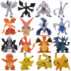 4-9CM Mega Charizard X&Y Charmander Lugia Absol Reshiram Palkia Aggron Zekrom Victini Delphox Anime Action PVC Toys Figures