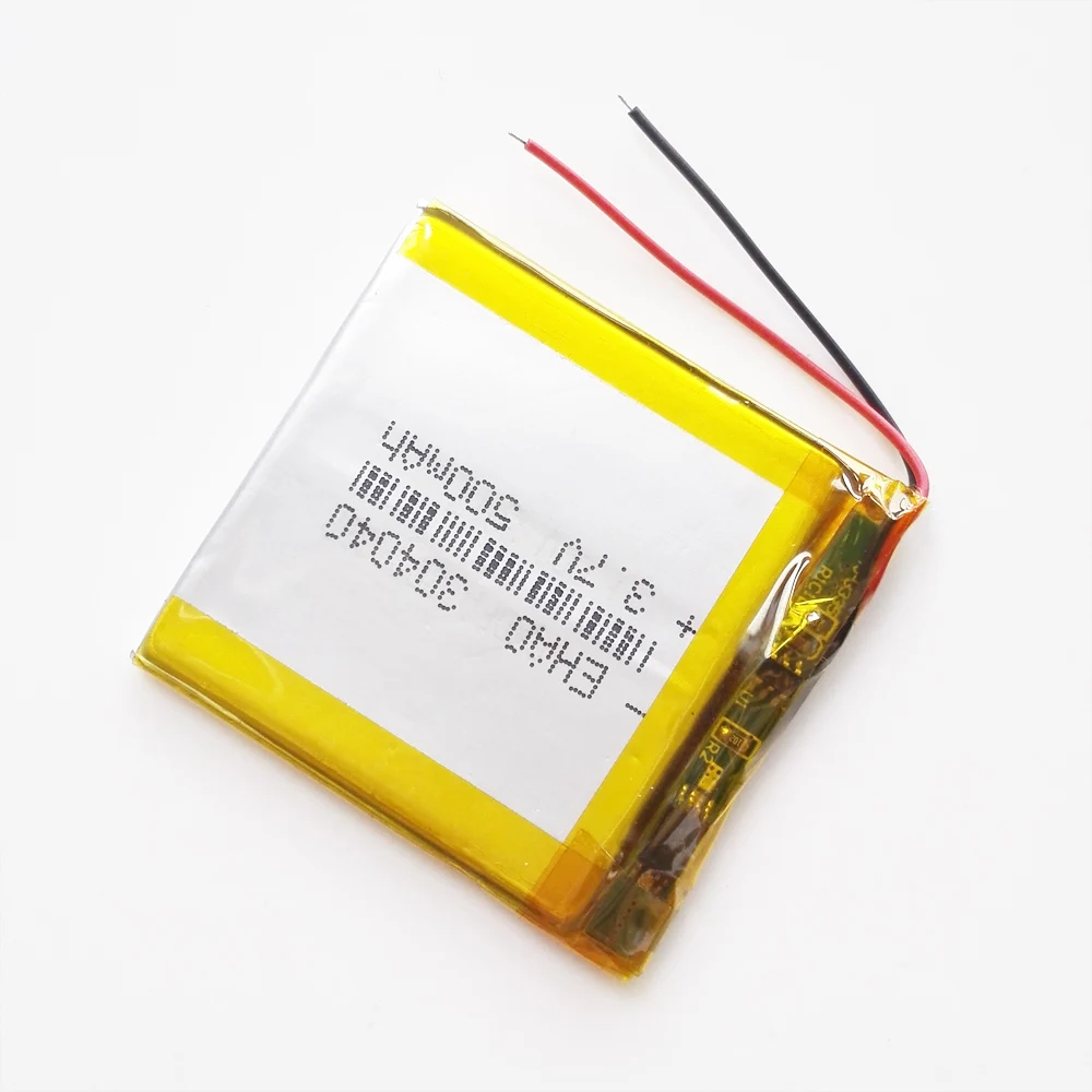 3.7V 500mAh Lithium Polymer LiPo Rechargeable Battery 304040 For Mp3 GPS DVD Vedio Game camera Smart Watch Speaker Recorder