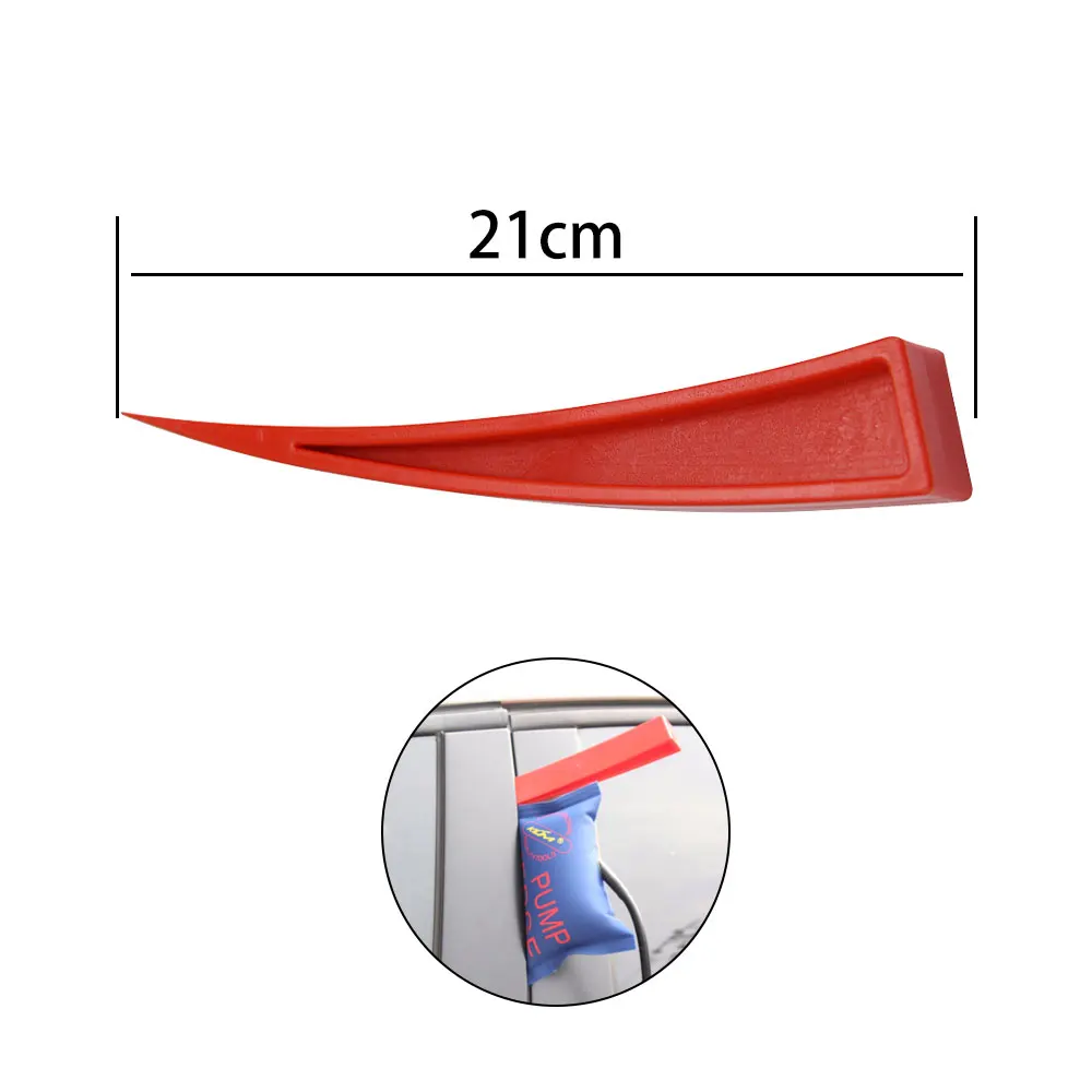 Dent Repair Tools Kit Window Guard with Felt Red Wedge and S-Hook for Car Paintless Dent Removal