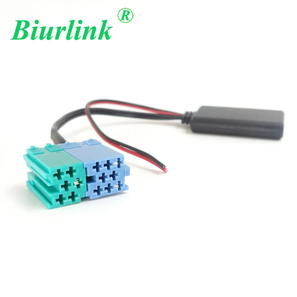 Biurlink 6+8 Pin Car CD Changer Aux In Bluetooth Module Audio Adapter Cable for Fiat Bravo UP 2007 VISTEON Radio