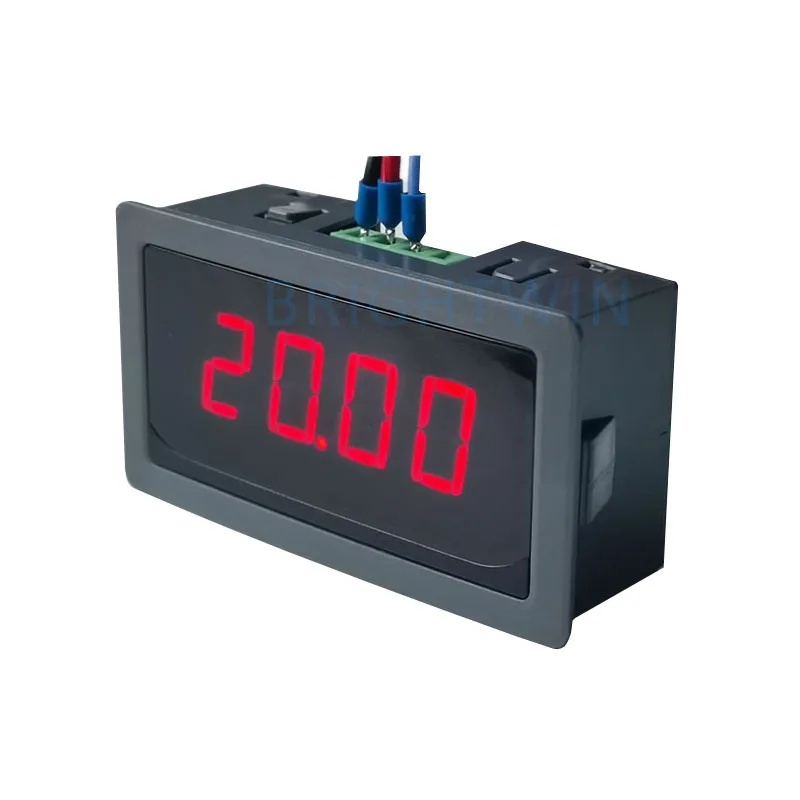 Adjustable Digital 0-20mA 4-20mA Indicator 0-5V 0-10V Process Panel Meter Analog +/- 50mA +/-50V Display Unit for Valves PLC