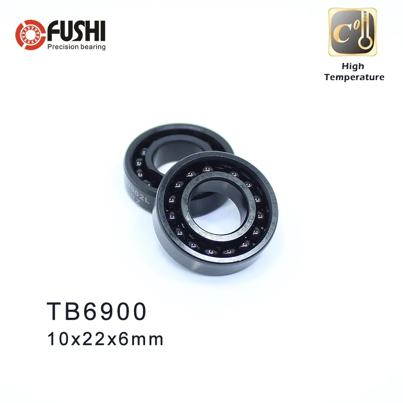 6900 High Temperature Bearing 10*22*6 mm ( 2 Pcs ) 500 Degrees Celsius Thin Section Bearings Full Ball Bearing