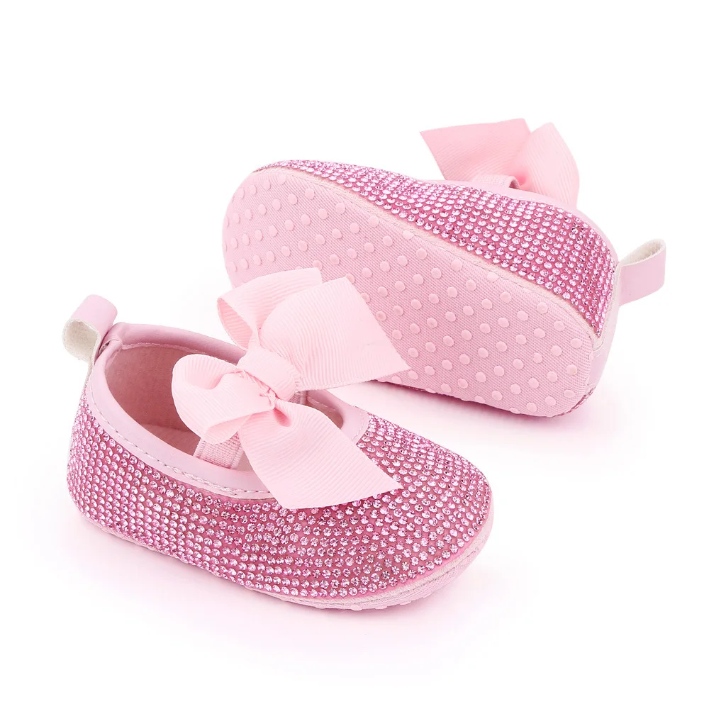 Summer New Korean Baby Girl Pearl Rhinestone Soft Bottom Toddler Princess Shoes 0-1 Year Old Infant Shoes 2584