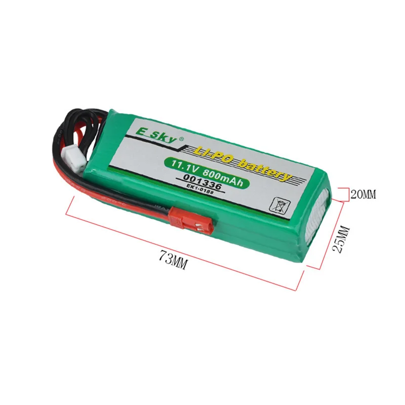 1/2/3/5 sztuk 11.1V 800mAh akumulator do Esky EK1-0188 001336 duży LAMA E020/E515A helikopter na Model samolotu