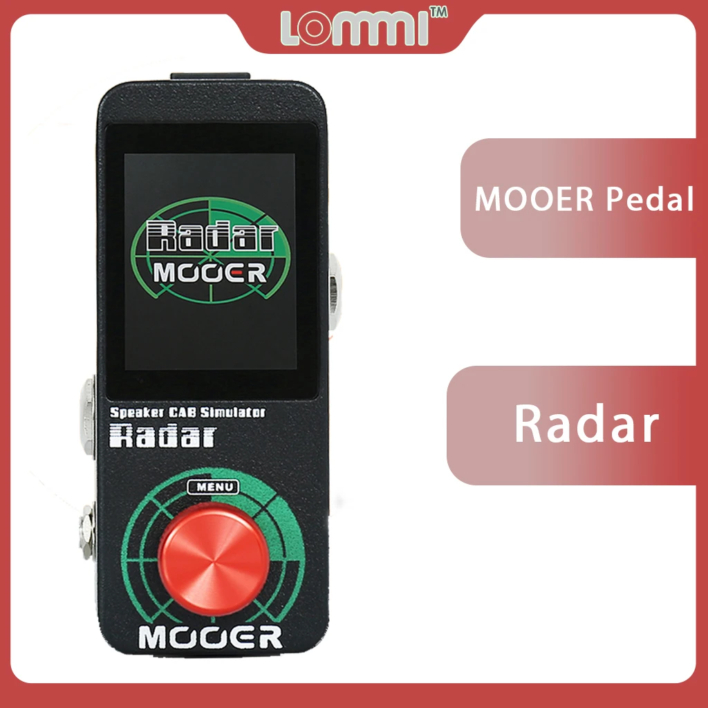 LOMMI MOOER Radar Simulator Guitar Effect Pedal 30 Speaker Cab Cabinet Models 11 Mic Models 36 User Presets EQ Stage