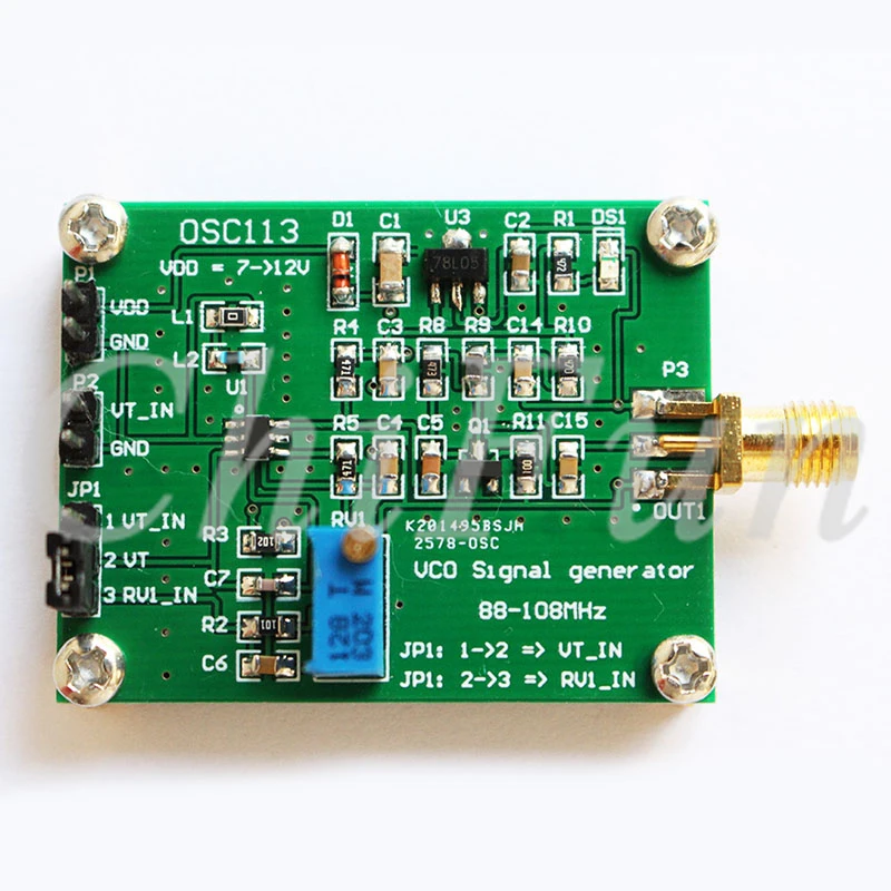 Freeshipping 88MHz ~ 108MHz ปรับ VCO สัญญาณ FM Transmitter