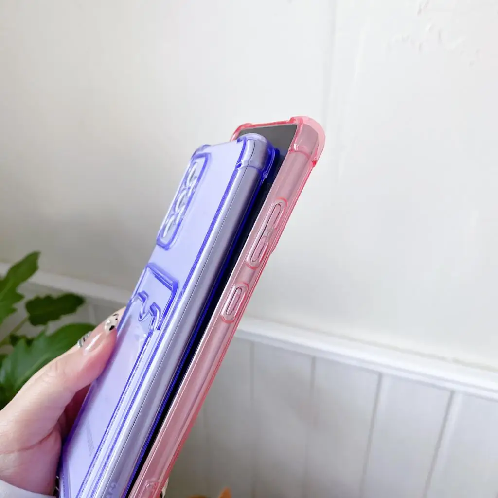 Shockproof Wallet Case For Samsung Galaxy S23 S22 S21 S24 Ultra S20 FE Note20 Plus A12 A13 A32 A52 A72 Transparent Lanyard Cover