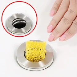 Bathroom Hair Sewer Filter Drain Cleaning Sponge Kitchen Sink Drain Filter Strainer Anti Clogging Floor Wig Removal Consumables