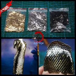 500PCS 1:6 Soldier Armor Accessories Metal Armour Dragon Scales Electroplating Oxidation Resistant Magnetic Adsorption