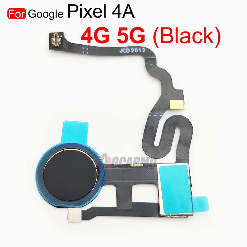 For Google Pixel 4A 4G 5G 5A Fingerprint Sensor Home Button Flex Cable Replacement Parts