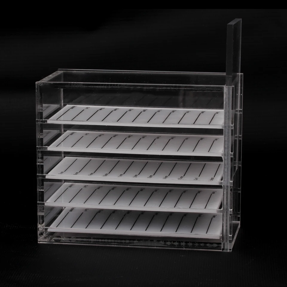 NEWCOME Pallet / 5 Layers Eyelash Extension Storage Box Makeup Organizer False Eyelashes Pallets Holders Grafting