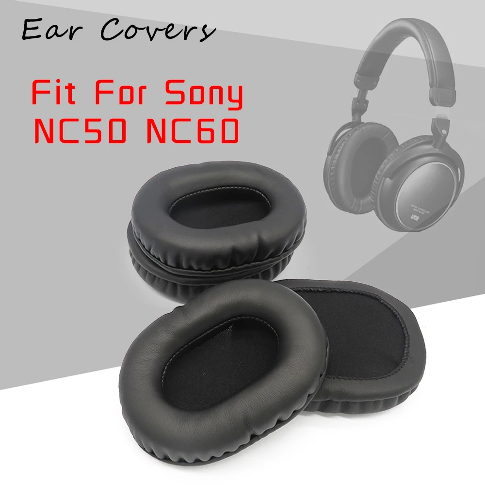 ソニーMDR-NC50 MDR-NC60 mdr nc50nc60ヘッドフォンイヤーパッド交換用ヘッドセットイヤーパッドpuレザースポンジフォーム