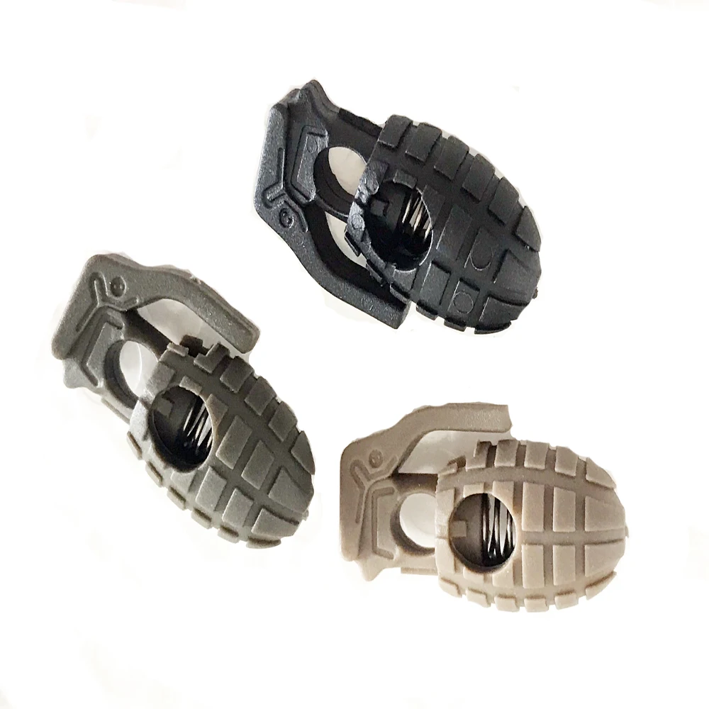 5pcs/lot MINI Spring Rope Clip Tactical Clothing Backpack Shoelace Stopper Tightening Non-slip Task Buckle