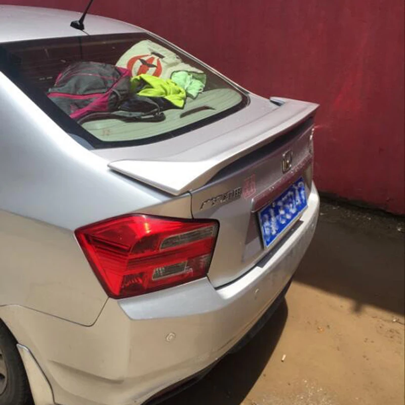 Dla Honda City Spoiler 2009 2010 2011 2012 2013 2014 samochód ogon skrzydło dekoracji plastik ABS niepomalowany podkład tylny Spoiler bagażnika — zdjęcie 6
