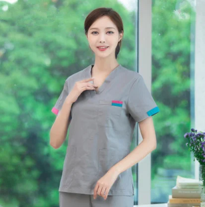 Nursing uniform scrubs medical uniforms women high quality beauty salon sets spa uniform Medical Surgical cotton pharmacy sets