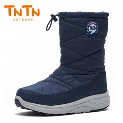 TNTN Men Women Waterproof Hiking Shoes Winter Warm Plush Hiking Boots Snow Boots Trekking Shoes Women Ankle Boots Botas Hombre