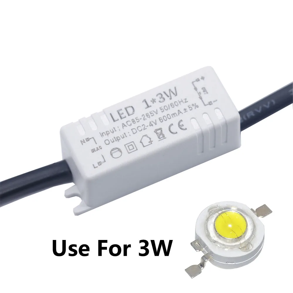 LED Driver 1*1W 300mA 1*3W 600mA DC2-4V Mini LED Power Supply Lighting Transformers Driver For LED diode crystal lamp chandelier