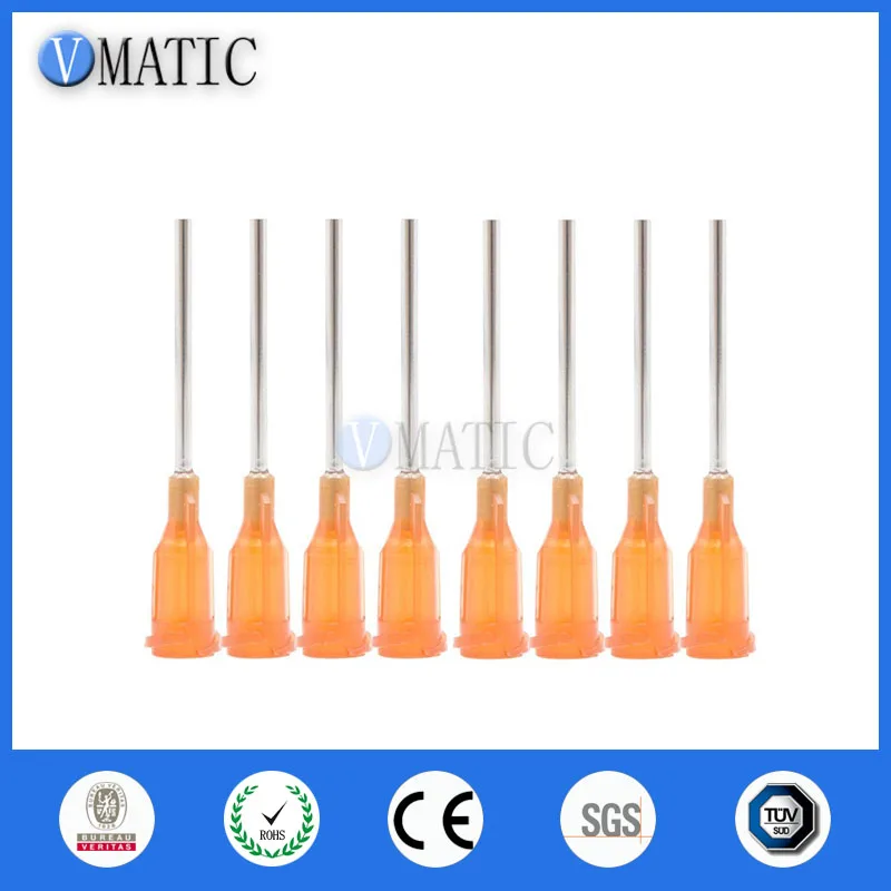 

Free Shipping 100Pcs 15G Glue Dispensing Needle With 1'' 1 Inch Tubing Length Stainless Steel Dispensing Needle